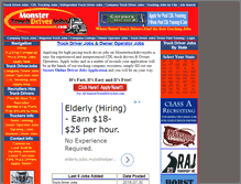 Tablet Screenshot of monstertruckdriverjobs.com